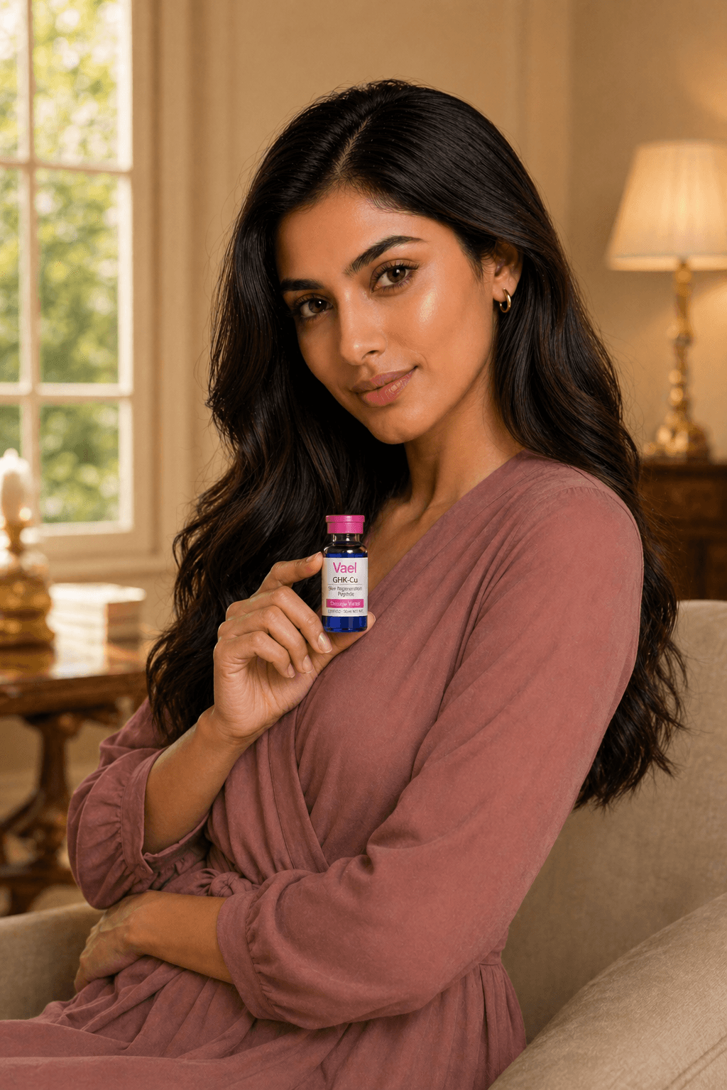 Vael customer with Vael GHK-Cu vial